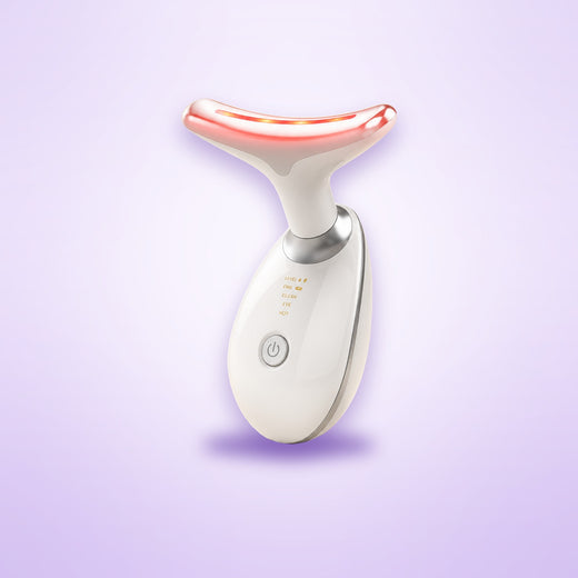 LED Therapy, warm Vibration Face & Neck Massager