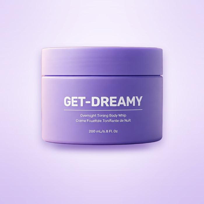 Overnight anti-wrinkle firming cream jar shown on a soft lavender background