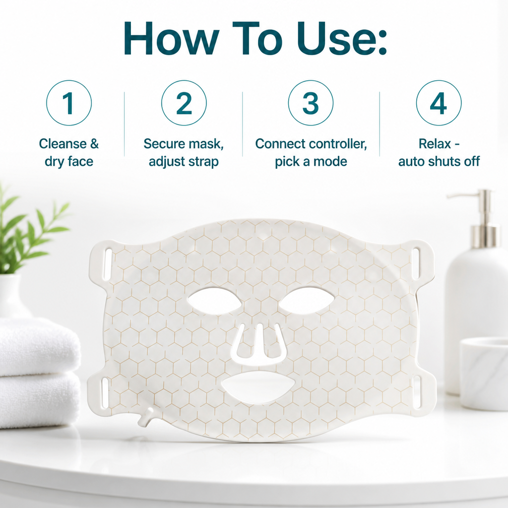 LED Silicone Face Mask — 7-Color Light Therapy