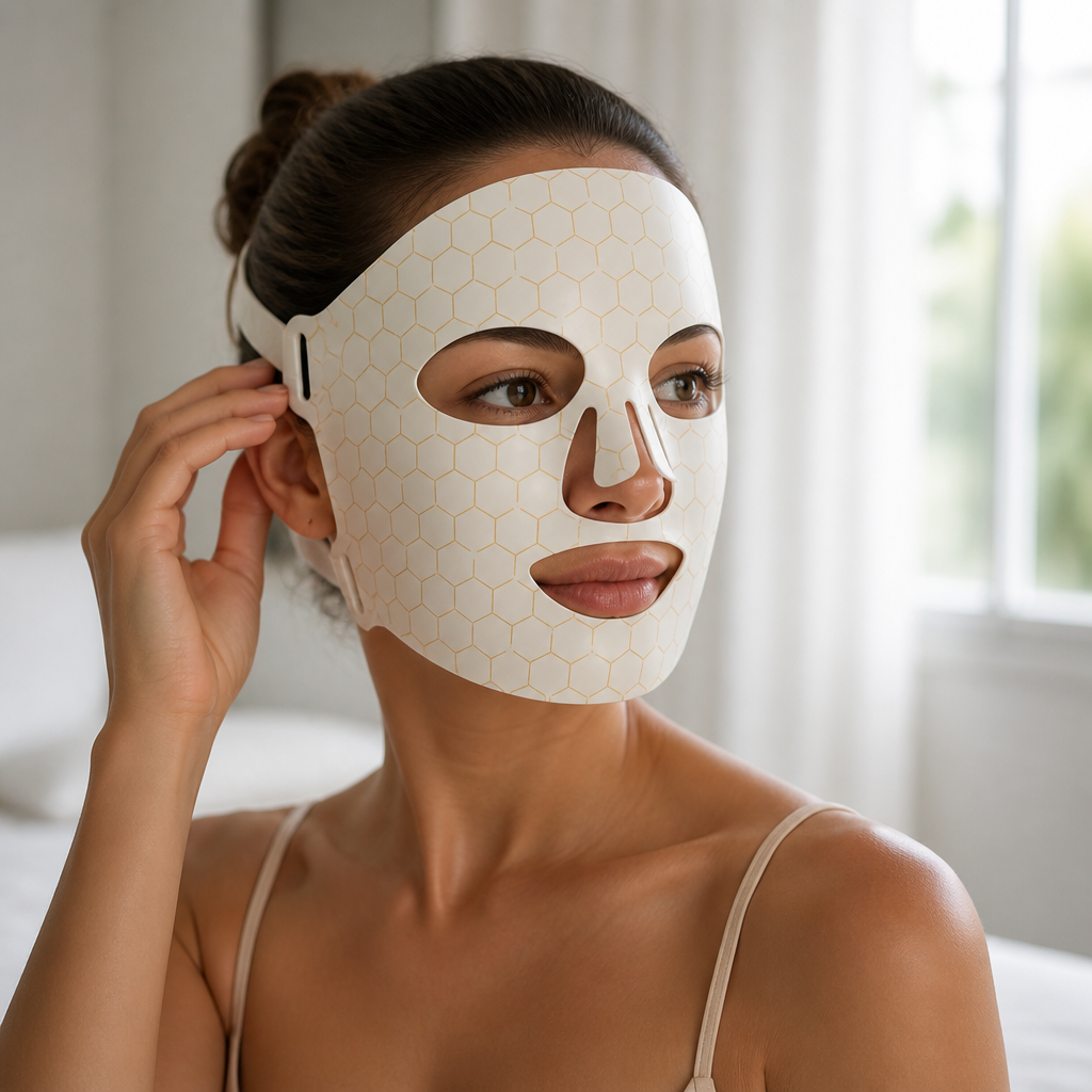 LED Silicone Rechargeable Seven-color Beauty Mask