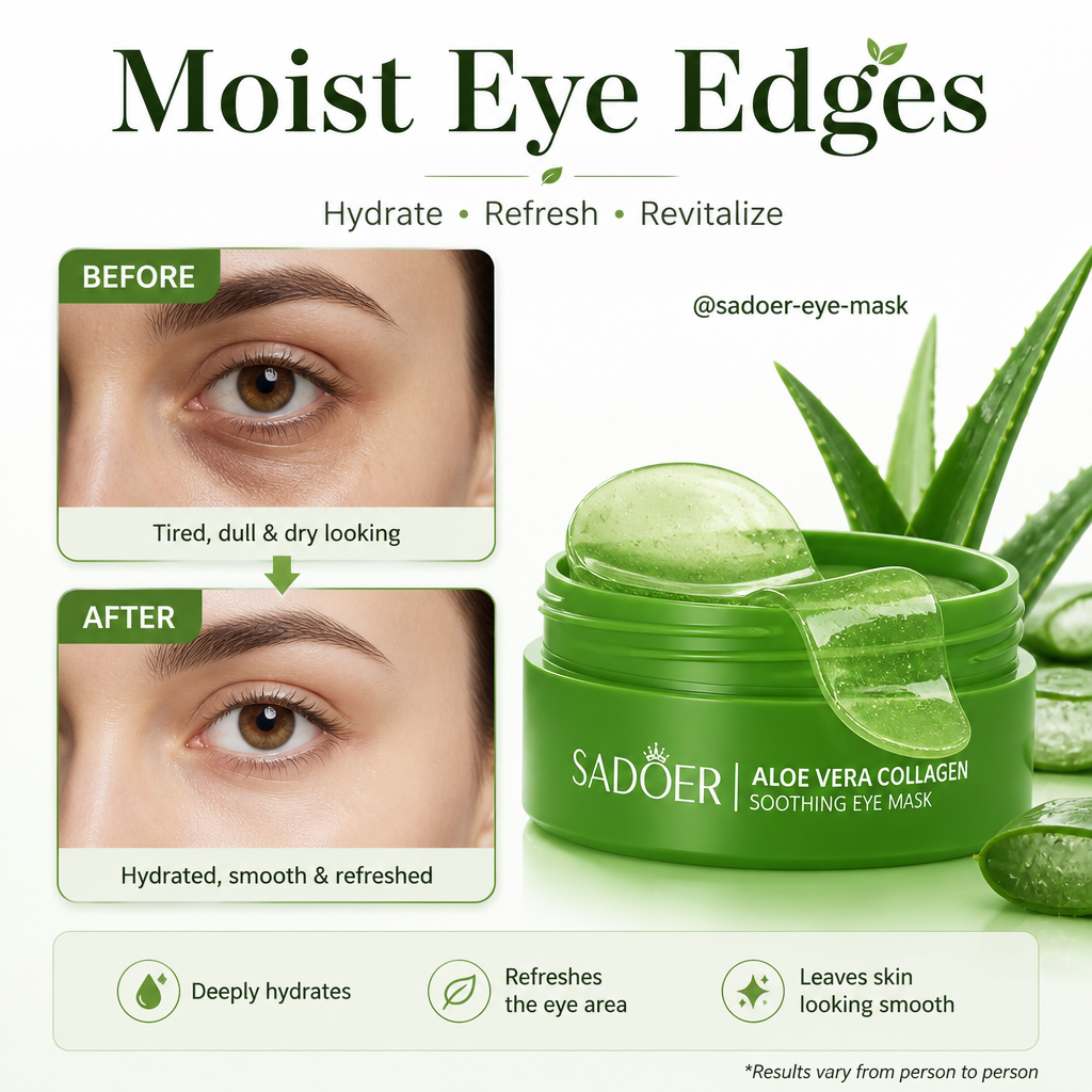 Aloe Vera Moisturizing Eye Mask 60 pack