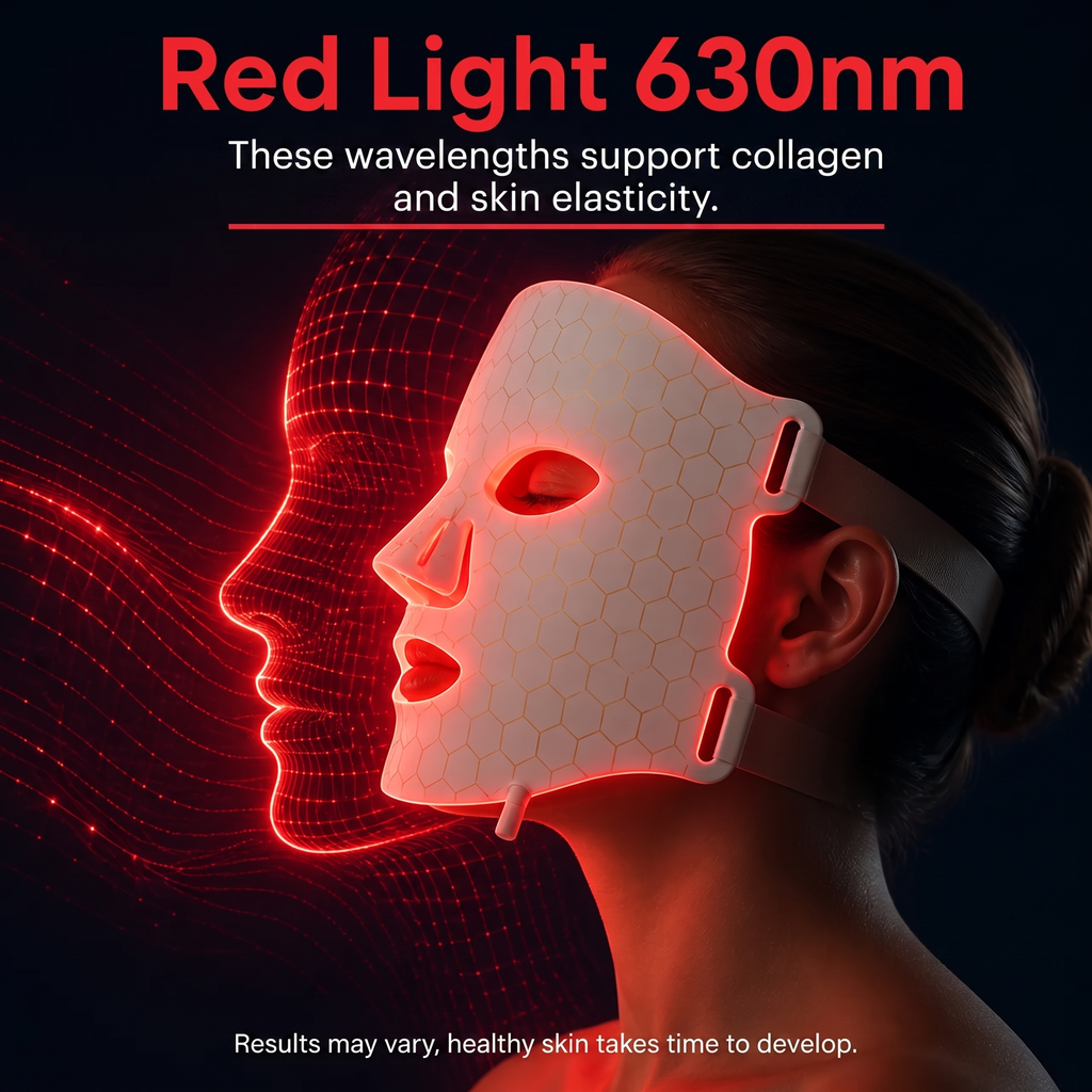 LED Silicone Face Mask — 7-Color Light Therapy