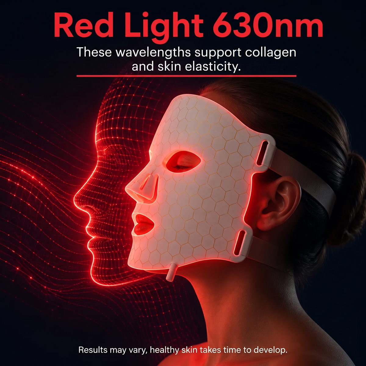 LED Silicone Face Mask — 7-Color Light Therapy
